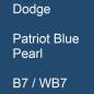 Preview: Dodge, Patriot Blue Pearl, B7 / WB7.